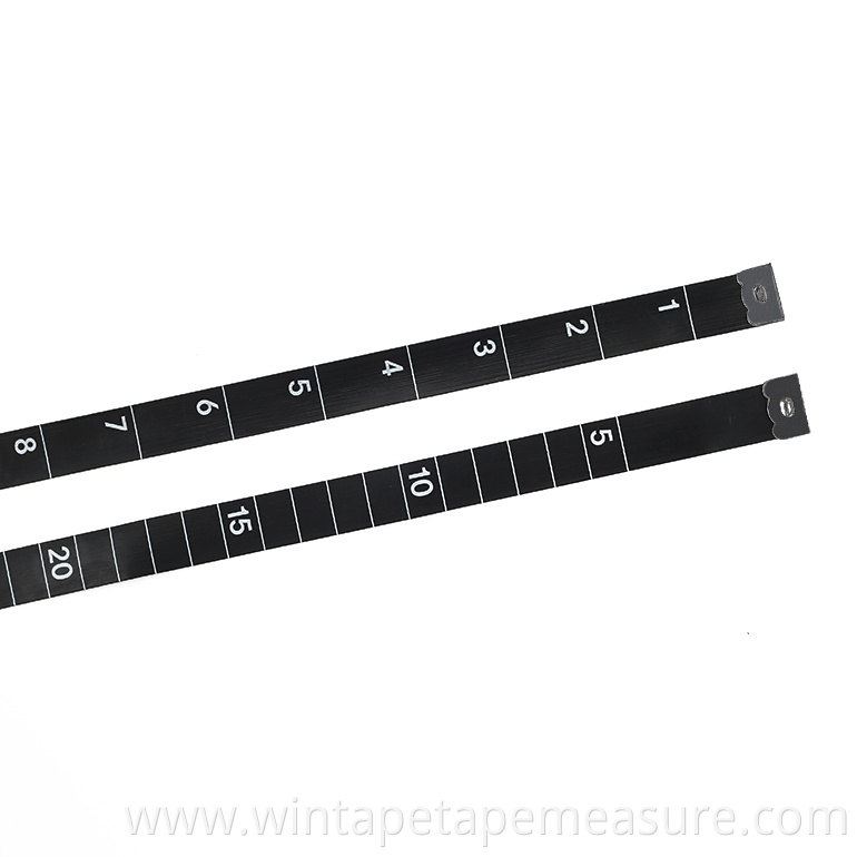 1.5Meter Promotional Water Proof Cloth Tailor Bulk Fashionable Black Tailor Tape Measure